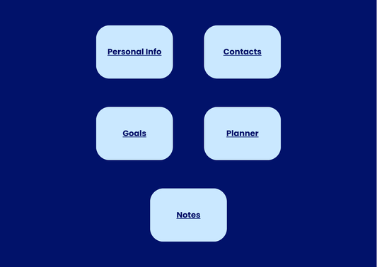 2026 Digital Planner - Blue - The Barcode