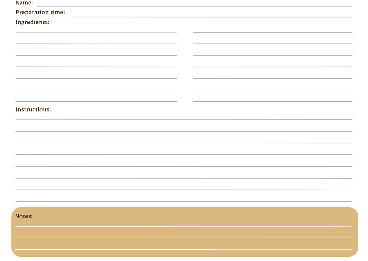 Digital Recipe Notebook - The Barcode