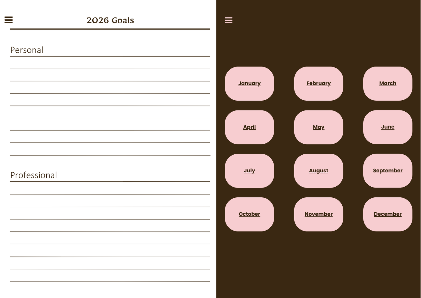 2026 Digital Planner - Pink - The Barcode