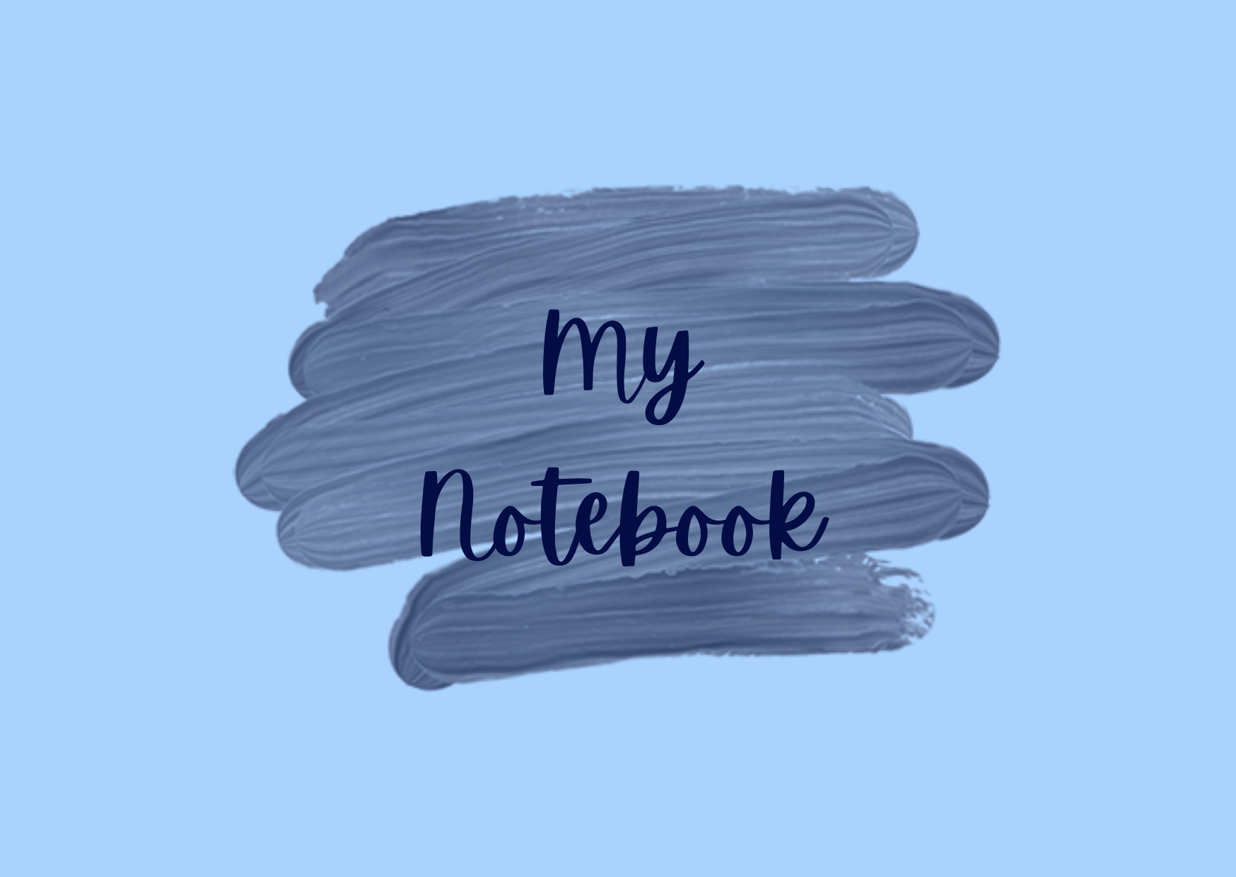 Digital Notebook - Blue - The Barcode