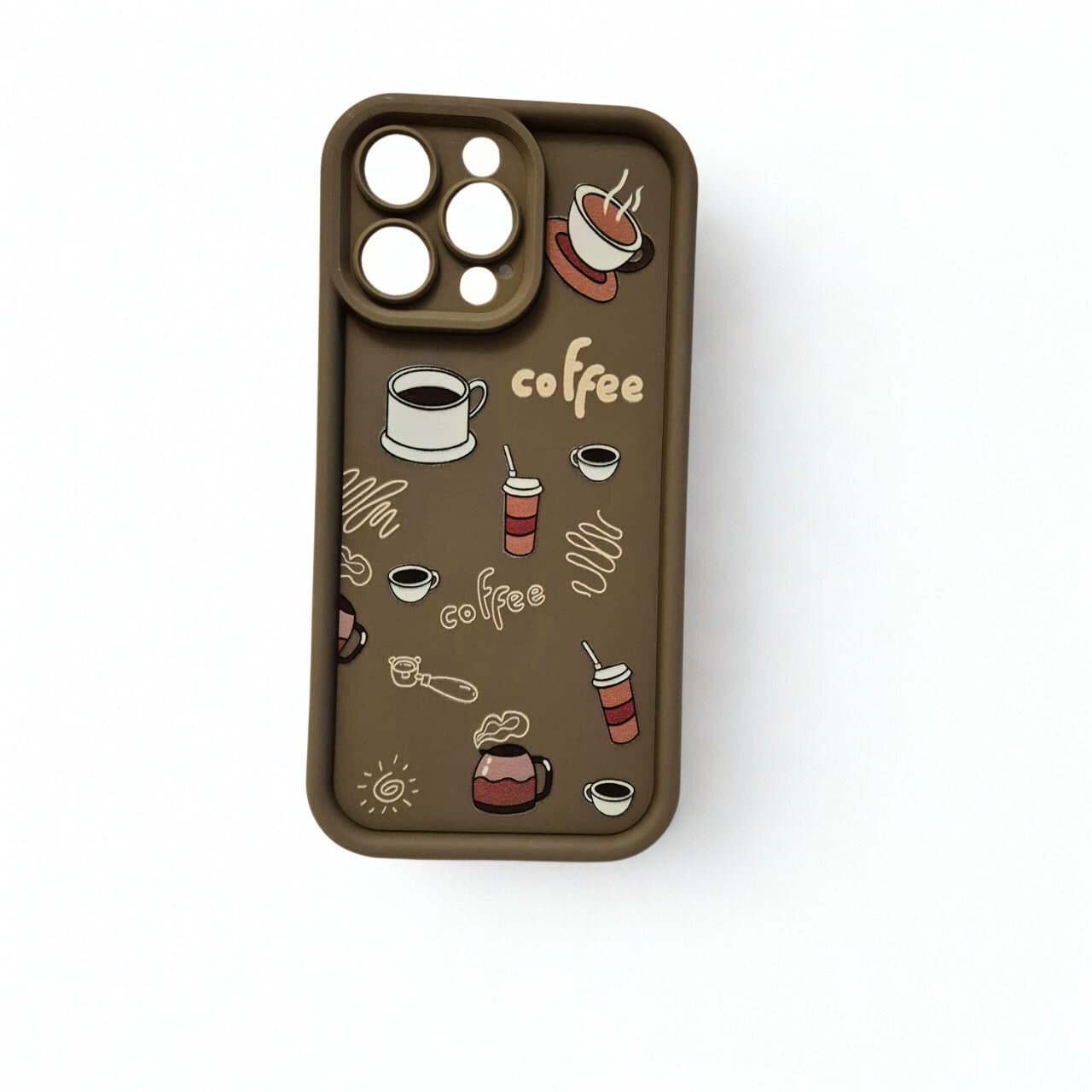 Brown Coffee Graphic Shockproof Phone Case - The Barcode