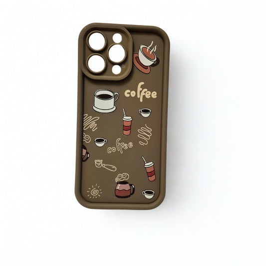 Brown Coffee Graphic Shockproof Phone Case - The Barcode