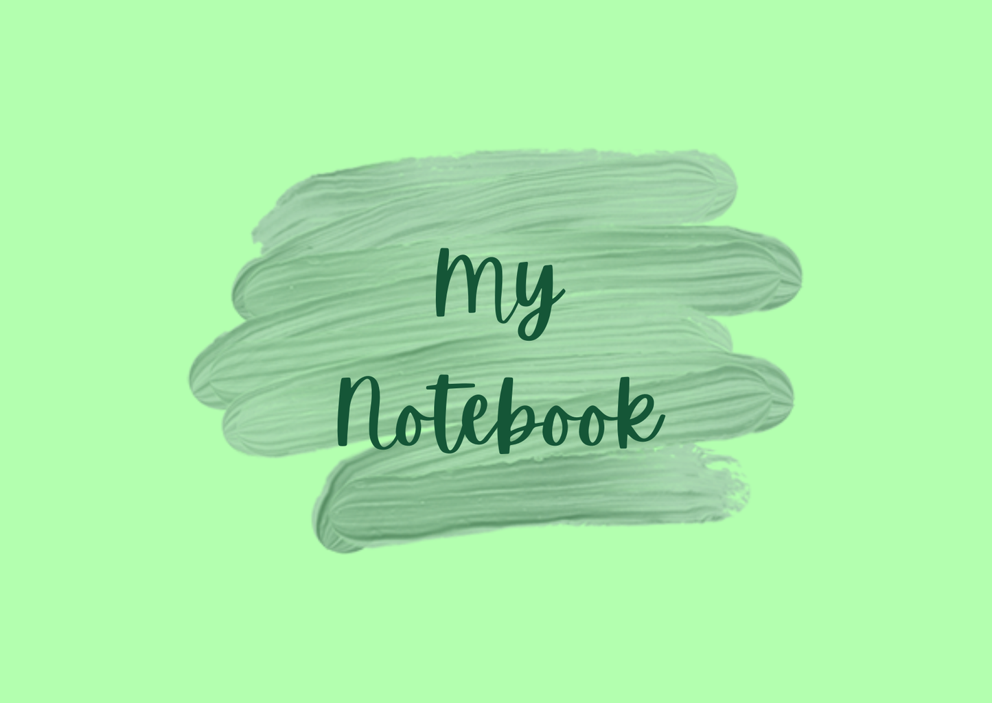 Digital Notebook - Green - The Barcode