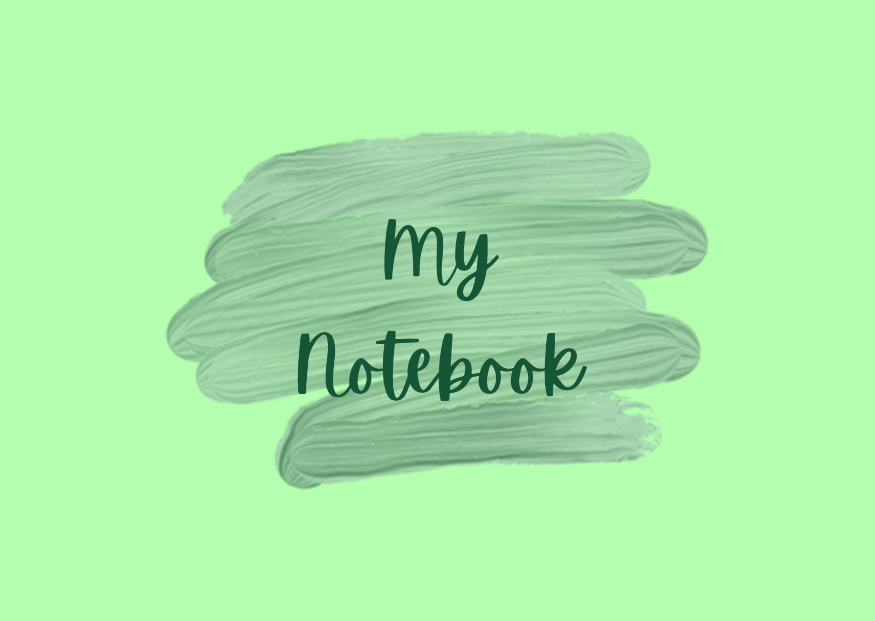 Digital Notebook - Green - The Barcode