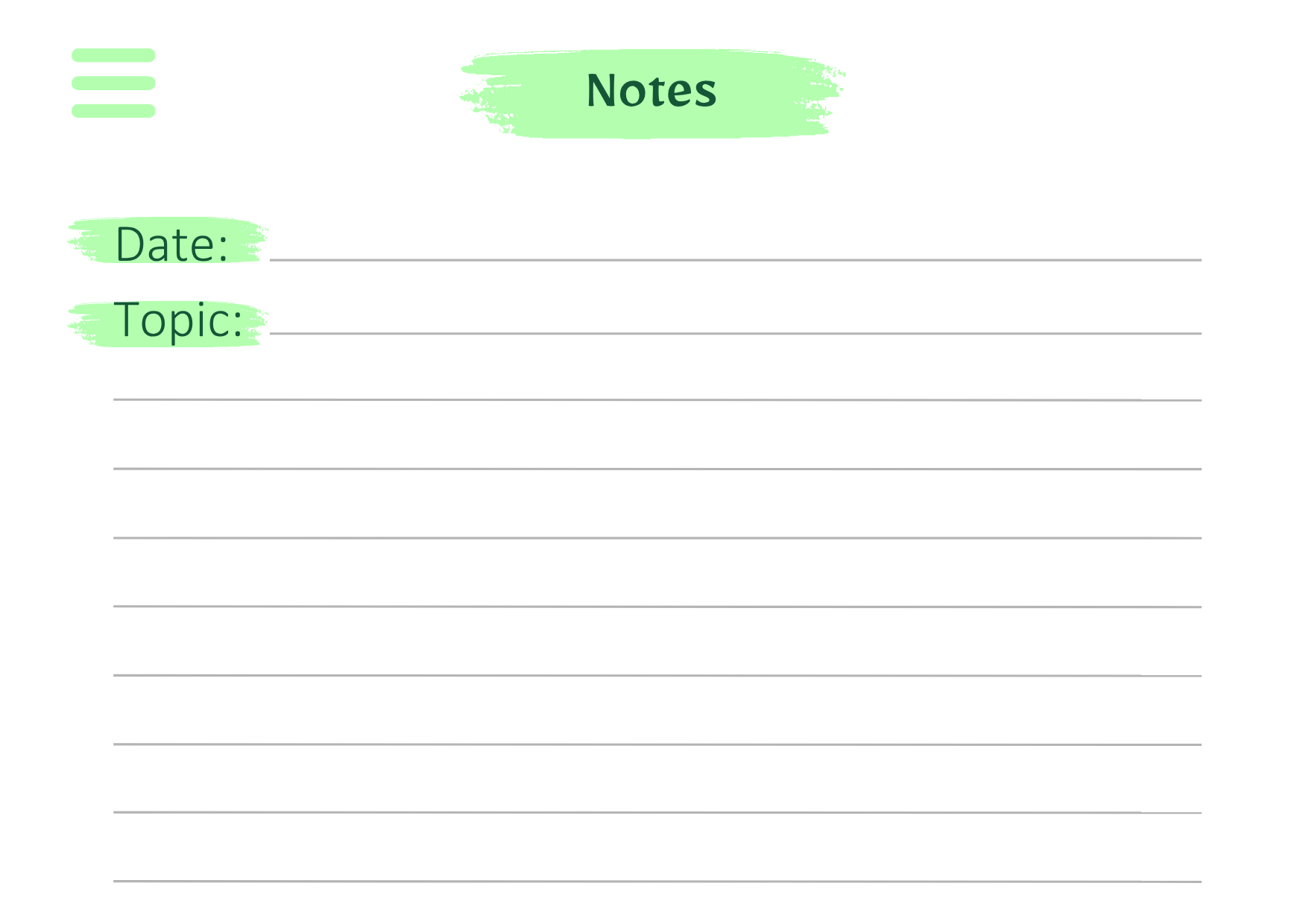 Digital Notebook - Green - The Barcode