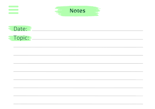 Digital Notebook - Green - The Barcode