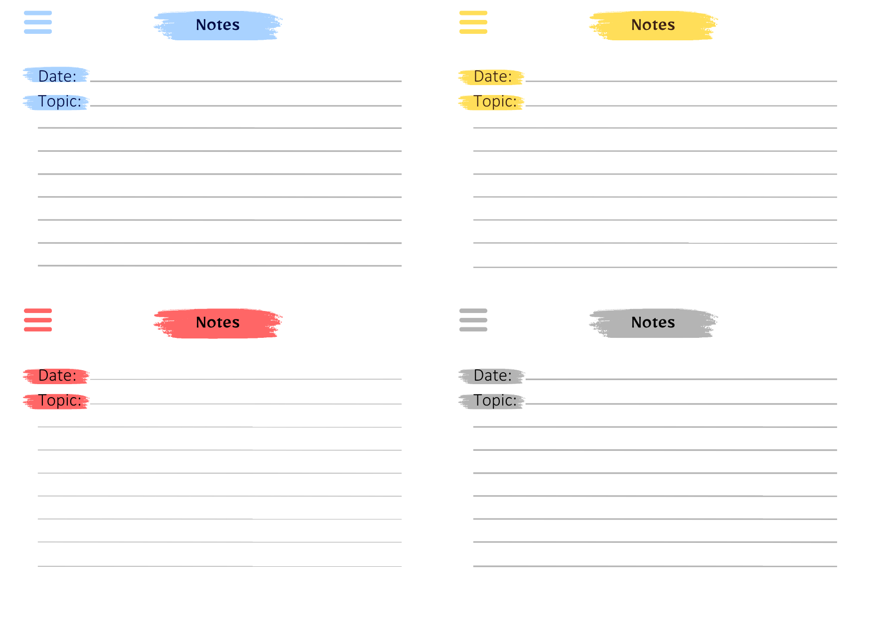 Digital Notebook - Multicolor - The Barcode