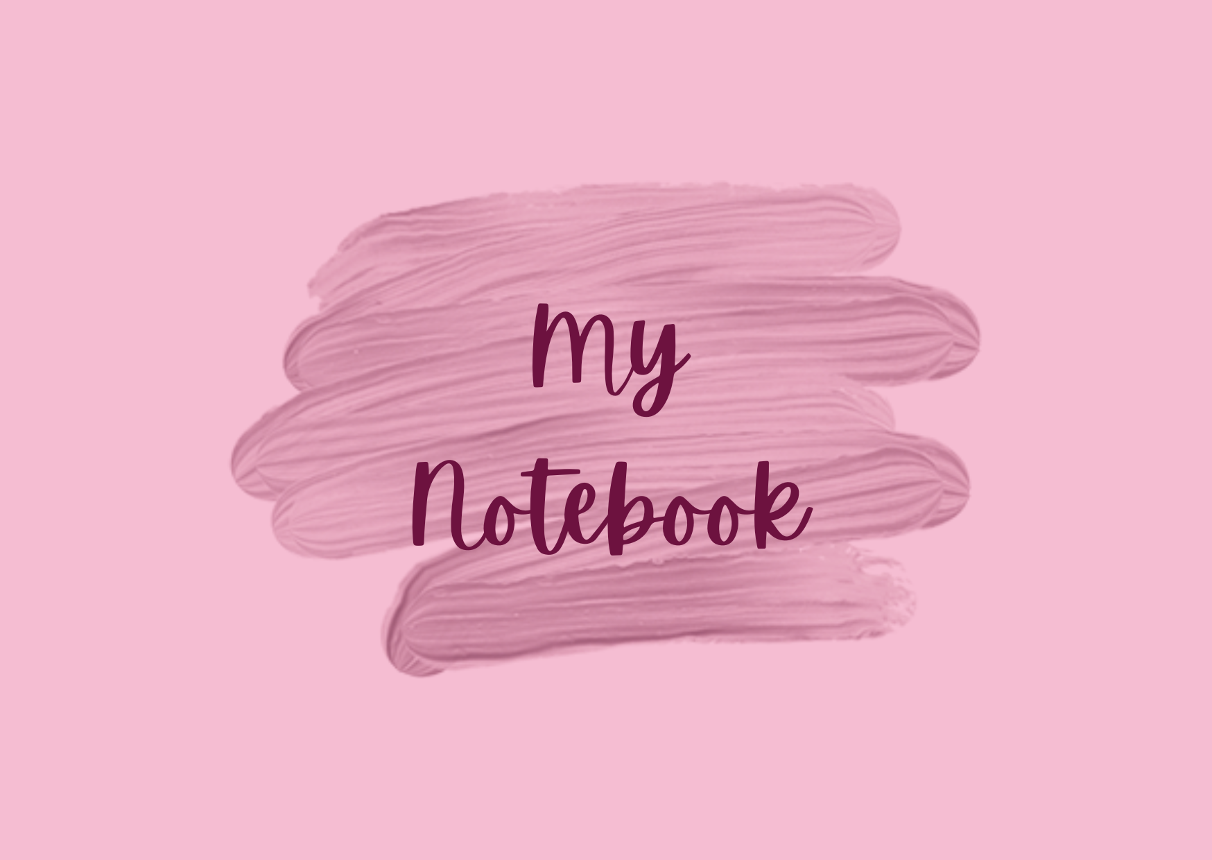 Digital Notebook - Pink - The Barcode