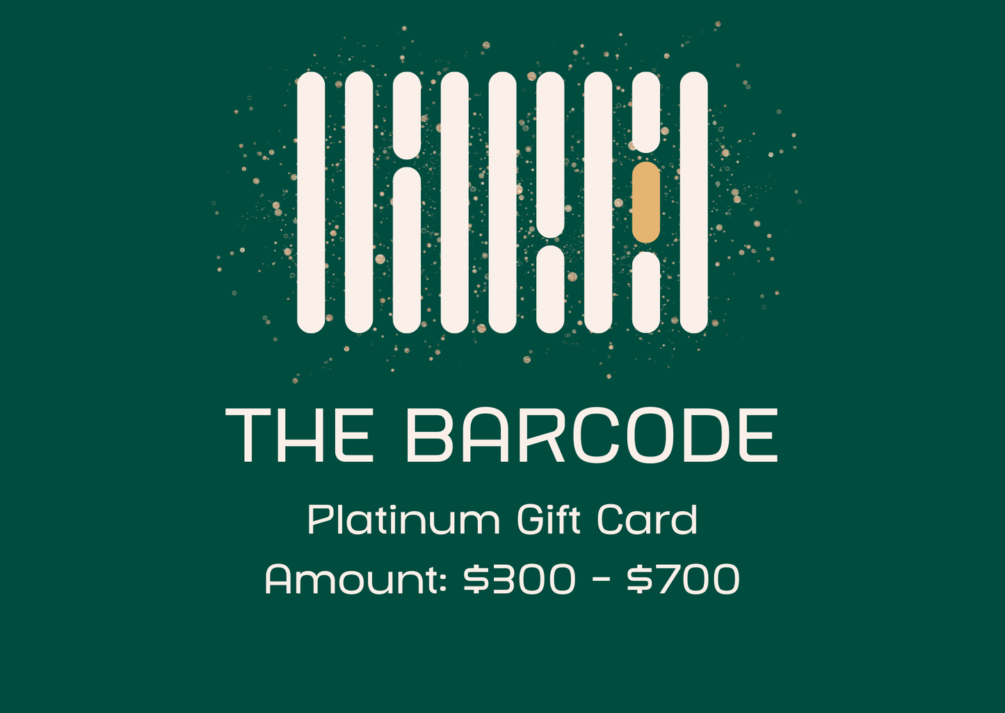 Platinum Card - The Barcode
