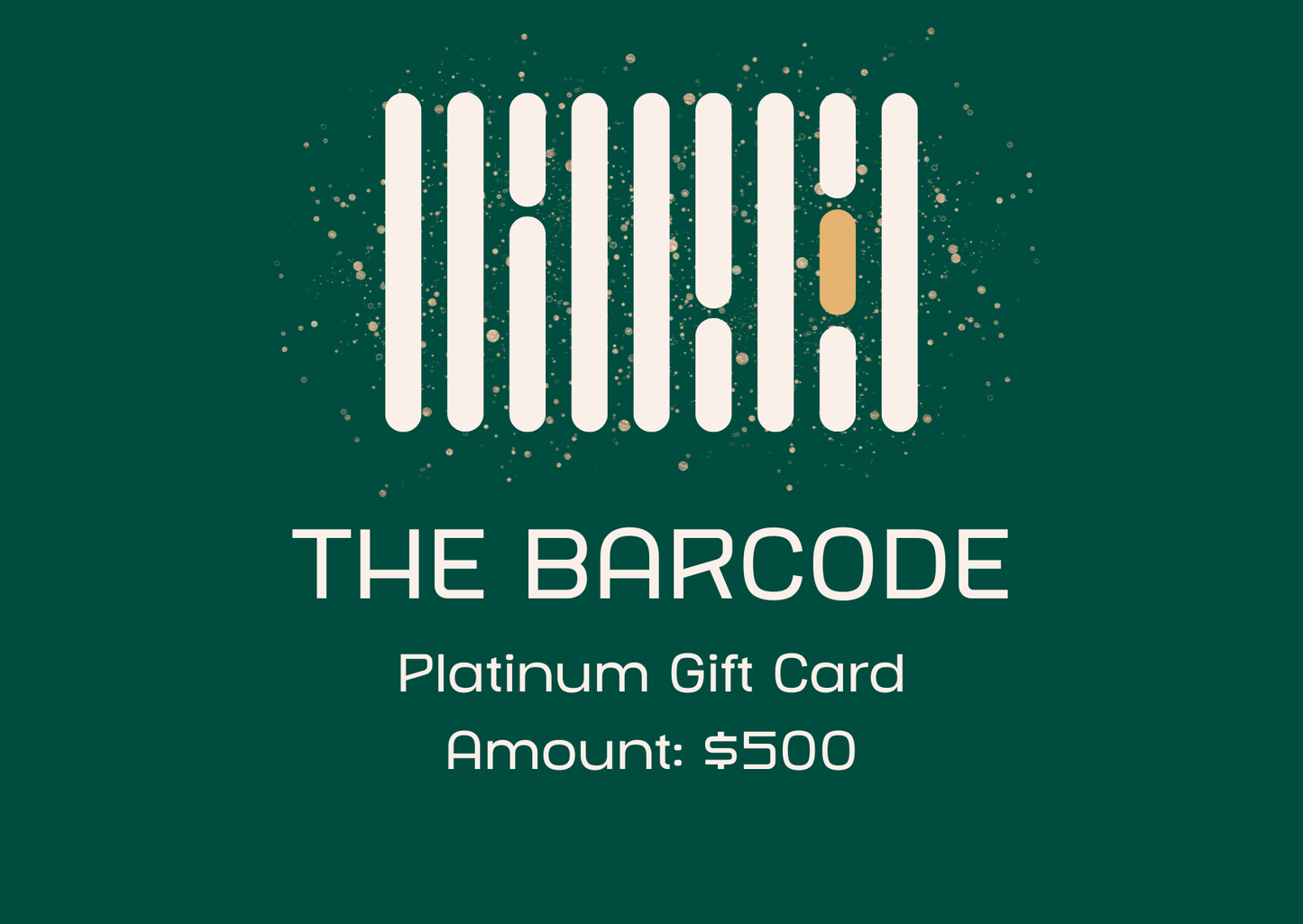 Platinum Card - The Barcode