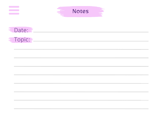 Digital Notebook - Purple - The Barcode