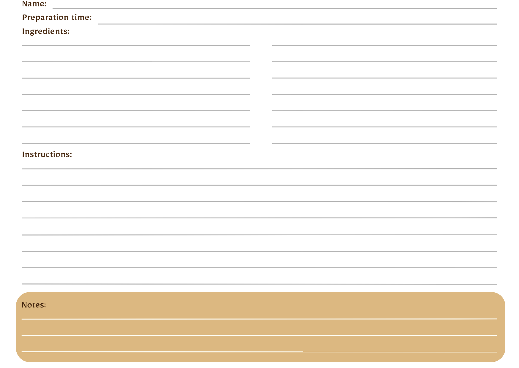 Digital Recipe Notebook - The Barcode