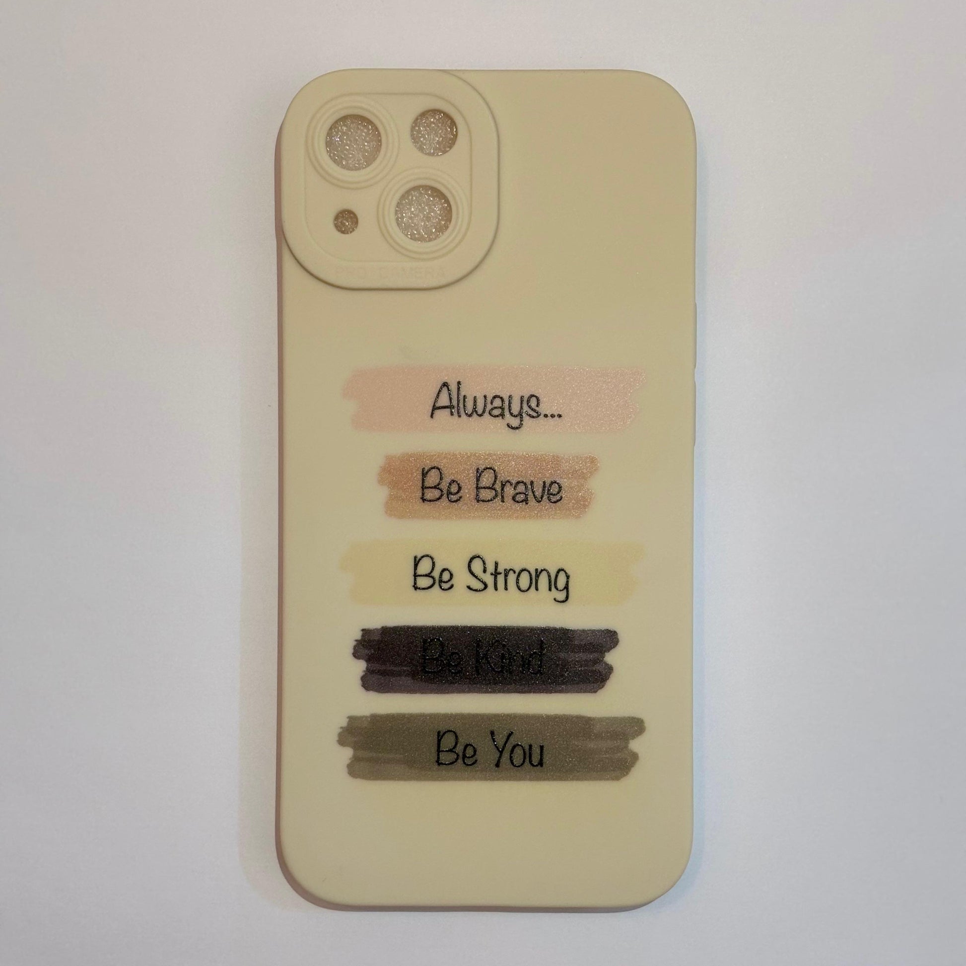 Motivation - beige phone case - The Barcode