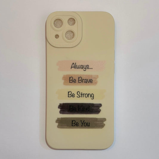 Motivation - beige phone case - The Barcode