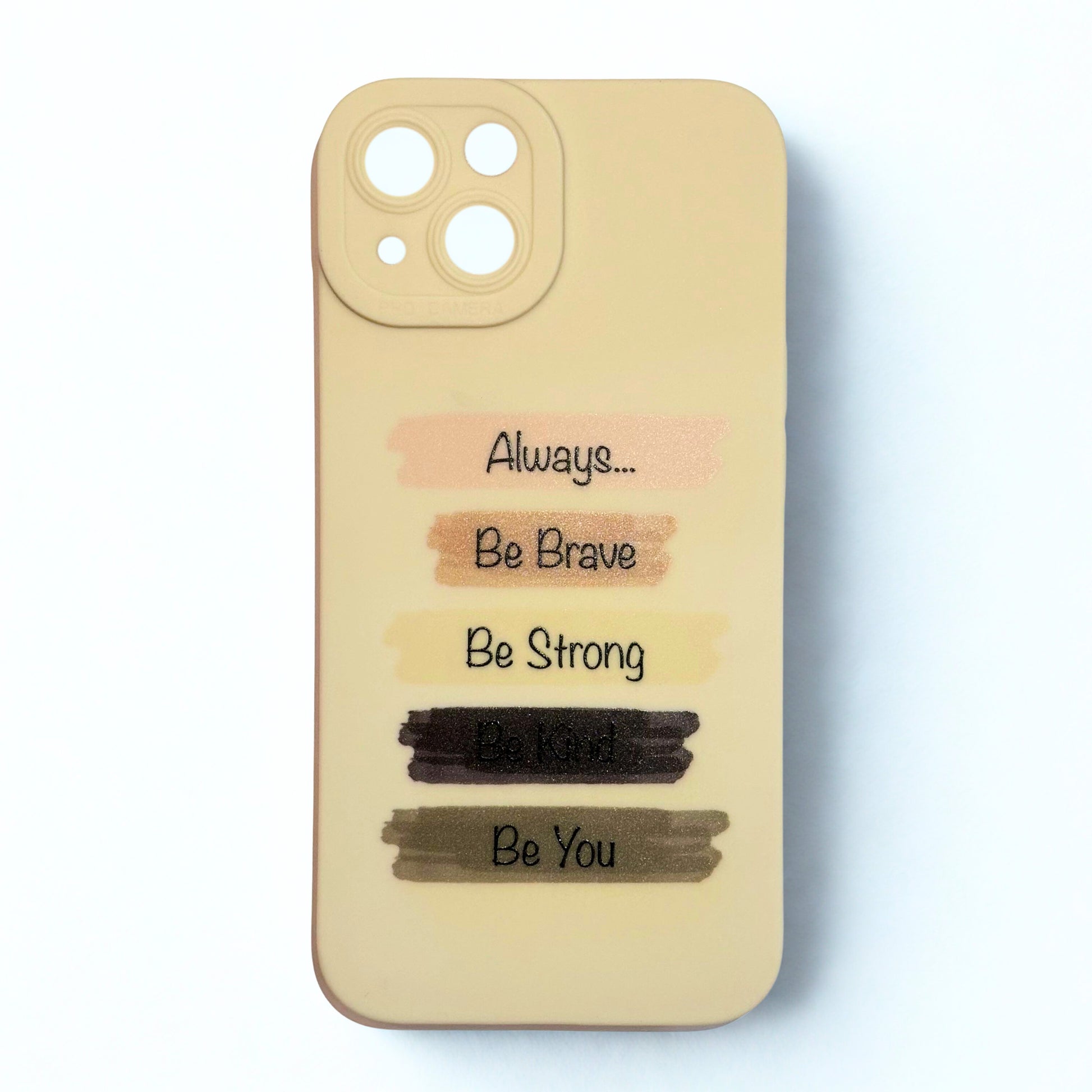 Motivation - beige phone case - The Barcode
