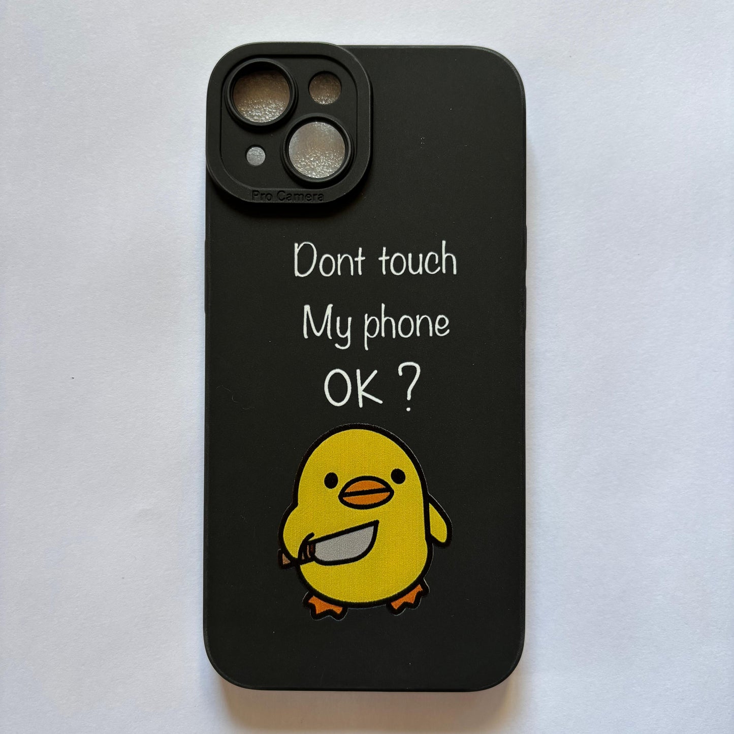 "Don't touch my phone" - phone case - The Barcode