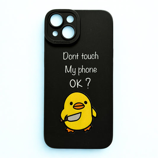 "Don't touch my phone" - phone case - The Barcode